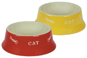 Keramiknapf Cat rot oder gelb - 200ml