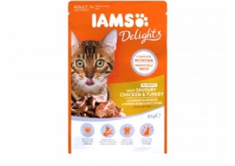 IAMS Delights - Adult - Huhn & Truthahn in Sauce - 85g