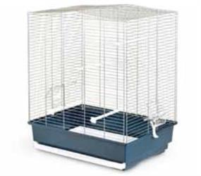 Transportkvogelkäfig Lisa - blau/chrom,51,5x36x51,5cm