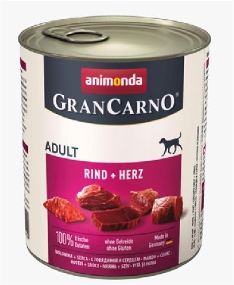 Animonda GranCarno Adult - Rind+Herz - 800g