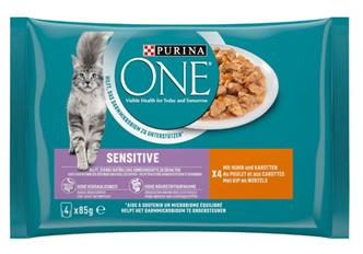 Purina ONE Sensitive - Huhn &Karotte - 4x85g