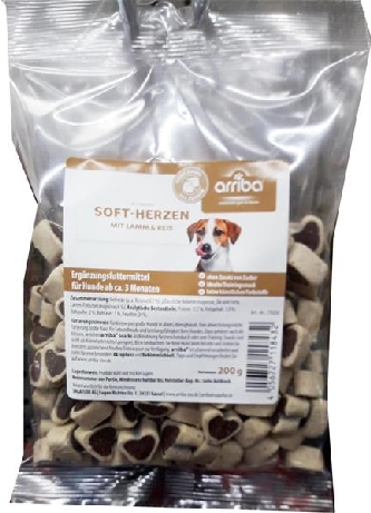 Arriba Soft-Herzen - Lamm/Reis - 200g