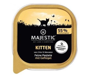 Kitten - Feine Pastete mit Geflügel - 100g - Majestic