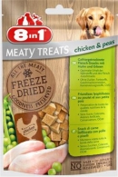 8in1 Meaty Treats Freeze Fleisch-Snacks mit Huhn&Erbsen 50g