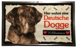 Tier Fußmatten 37,5x58cm - Deutsche Dogge