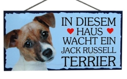 Tierschild 25x12,5cm - Jack Russell Terrier