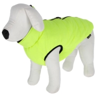 Hunde Steppmantel S 35cm Charmonix - grau/neon - Zum Wenden