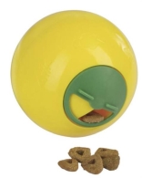 Snackball für Katzen oder Hühner - 7,5cm, gelb