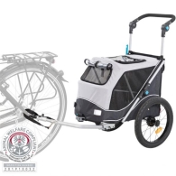 Fahrrad-Anhänger für Hunde S - 58x93x74/114cm