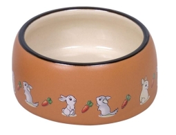Keramik Futtertrog Rabbit Durchm: 14,5x5,5cm, 0,5l