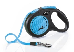 Flexi New Neon M 5m Gurt neonblau