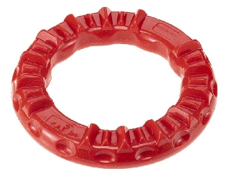 Hundering Dental toy - Durchm.: 7,4cm rot XS