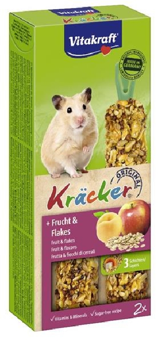 Kräcker - Frucht & Flakes 2er - Hamsterfutter - 112g