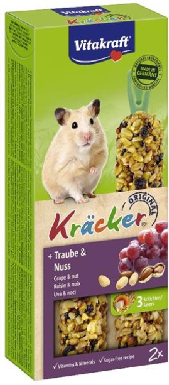 Kräcker - Traube & Nuss 2er - Hamster-Leckerli - 112g