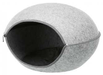 Kuschelhöhle Luna Filz 58x39x54xcm, hellgrau - SOFT Edition