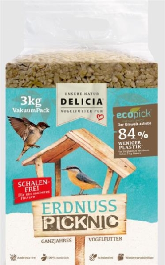 Delicia - Erdnuss PICKNIC - schalenfrei - 3kg