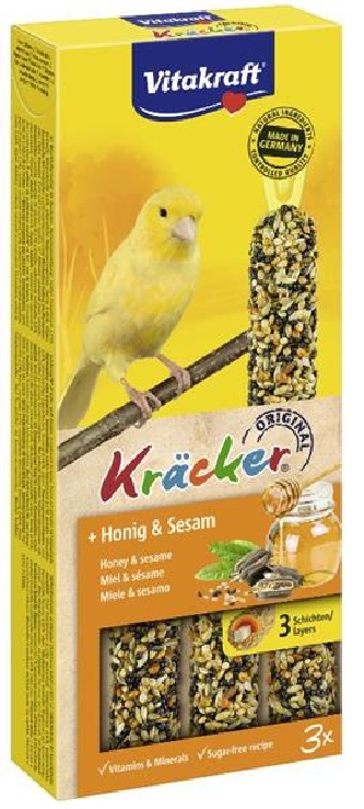 Kräcker - Honig & Sesam 3er - Kanarien - 90g
