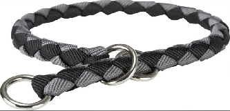 Cavo Zug Stopp Halsband M-L,43-51cm/18mm - schwarz/grau