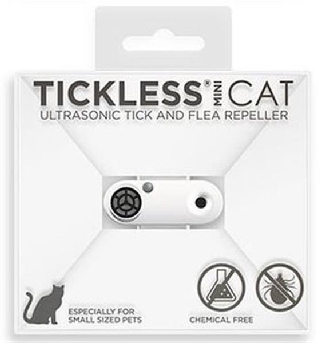 Tickless CAT weiß ohne Chemie aufladbar Katze