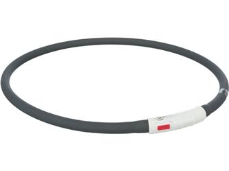 Flash Leuchtring USB schwarz/rot Silikon XS-XL - 70cm/10mm