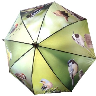 Regenschirm mit Freilandvögel