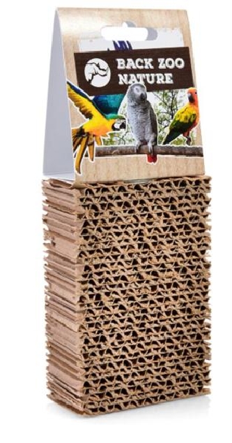 Sitzbrett Wellpappe small 12x8x4cm für Vögel