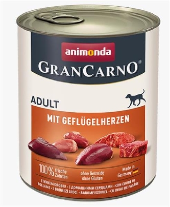 Animonda GranCarno Adult - Geflügelherzen - 800g