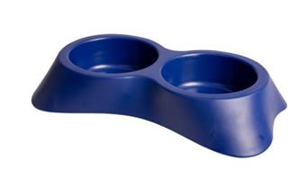 Doppelnapf Nuvola 1, 200ml   dunkelblau