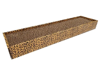 Kratzbrett Pappe 48cm - Leopard