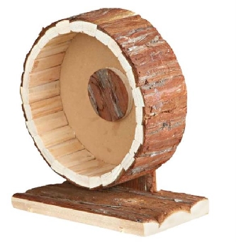 Holzlaufrad aus Rindenholz - 20x12x22,5cm