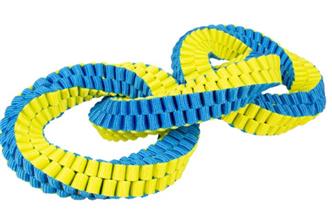 Supa nylon triple hoop blau/gelb - 28x13cm