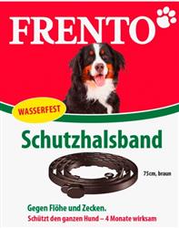 Frento Schutzhalsband Hund wasserfest 75cm braun