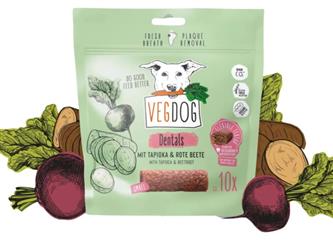 VegDog  - Dentals - small - Tapioka + rote Beete - 120g