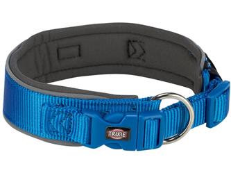 Premium Halsband L breit - 46-55cm/50mm - royalblau/graphit