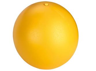 Hundespielball 30cm gelb, Kunststoff
