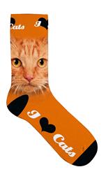 Socken Größe 39-44 - Orange Cat Eyes
