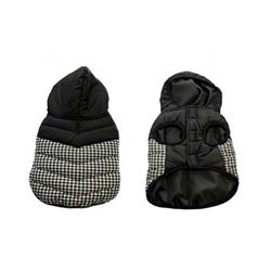 Hundemantel Puffer S 40cm schwarz/weiß      LA