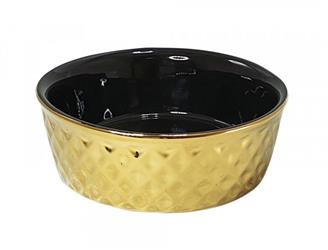 Nager Keramikschale gold - 15x6cm - 0,50L