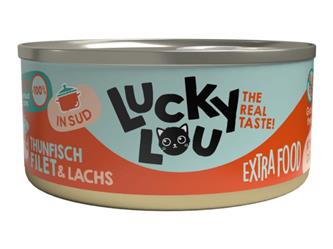 Lucky Lou Extrafood Dose - Thunfisch & Lachs in Brühe - 70g