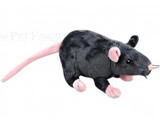 Kuscheltier für Kinder - Ratte schwarz
