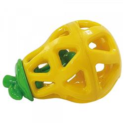 Soft TPR Snack Birne gelb - Beschäftigungspielzeug - 13cm