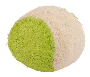 Ball aus Luffa - 6cm - grün,beige