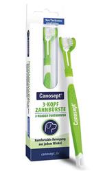 3-Kopfzahnbürste für Hunde