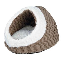 Plüschhöhle Kaline 35x26x41cm - grau/creme