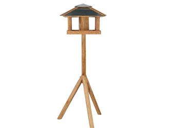 Futterhaus quadratisch Eiche - 44,5x45,8x113,7cm