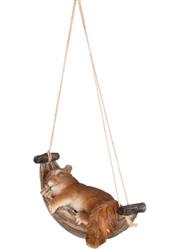 Eichhörnchen in Hängematte - 19,2x9,1x28,5cm