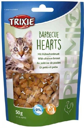 PREMIO Barbecue Hearts - mit Hühnchenbrust - 50g