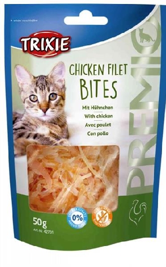 PREMIO Chicken Filet Bites - Hühnchen für Katzen - 50g