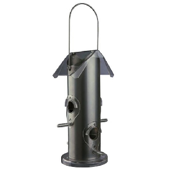 Freilandfutterspender 14x36x14cm - 800ml - Silber/transport