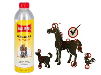 Ballistol Animal - Pflegeöl - Haut, Ohren, Fellpflege -500ml